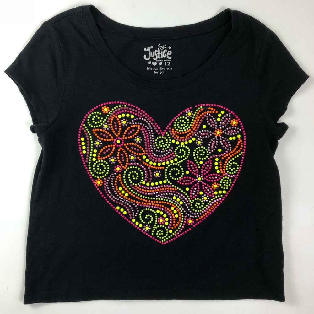 Black crop-tee